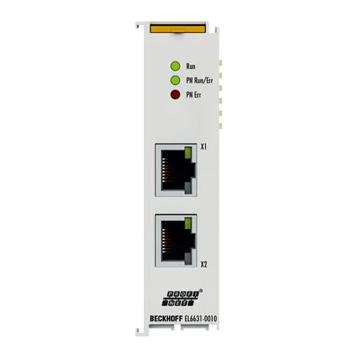 Beckhoff EL6631-0010 EtherCAT Terminal, 2-port communication interface, PROFINET RT, device