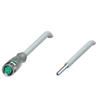 Pepperl+Fuchs V31-GM-A2-2M-PUR Female cordset single-ended M8 straight A-coded, LED 4-pin, PUR cable grey