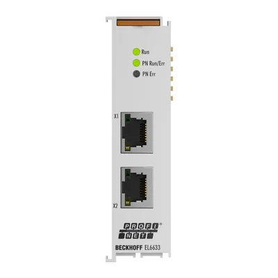 Beckhoff EL6633 EtherCAT Terminal, 2-port communication interface, PROFINET RT, controller/i-device