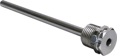 Alre THMs/200 Immersion sleeve, 200mm, nickel-plated brass with insertion, inner x outer diameter 65x8mm
