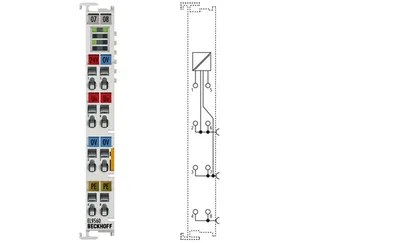 BECKHOFF EL9560 Power supply terminal 24 V DC/24 V DC, 01 A