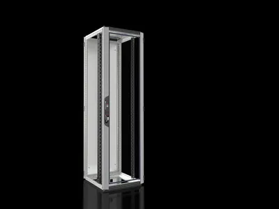 Rittal VX 5329.121 VX IT, 19" mounting angles, standard, front, glazed door, WHD: 600 x 2000 x 600 mm, 42 U