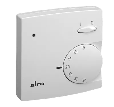 Alre RTBSB-001.062 Room thermostat, surface-mounted, 5…30…°C, 230V AC, NC contact, ECO function, heating display, on/off switch