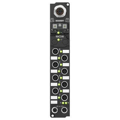 Beckhoff IP2001-Bxxx Fieldbus Box, 8-channel digital output, 24 V DC, 05 A, M8