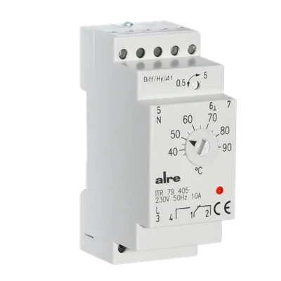Alre ITR 79.405 Temperature controller for standard rail mounting, 35…95…°C