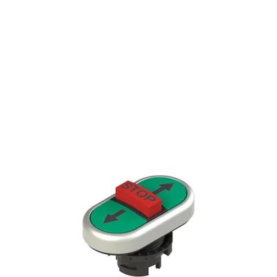 Pizzato E2 1PTRS9AABA Triple lower flush pushbutton, with marking
