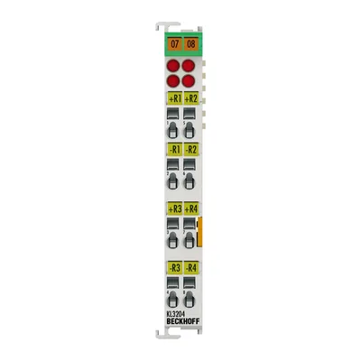 Beckhoff KL3204 Bus Terminal, 4-channel analog input, temperature, RTD (Pt100), 16 bit