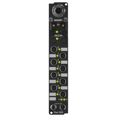 Beckhoff IP2001-B520 Fieldbus Box, 8-channel digital output, DeviceNet, 24 V DC, 05 A, M8