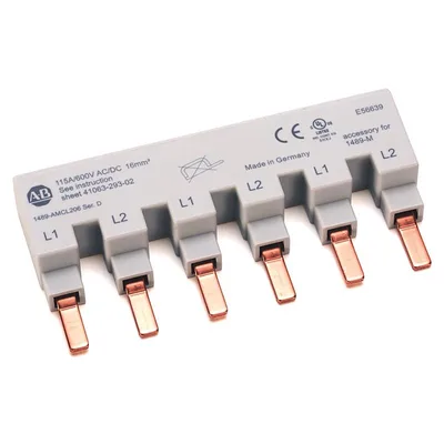 Allen Bradley 1489-AMCL206 MCB bus bar for use with 1489 MCB