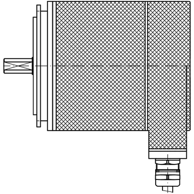 TR Electronic 100-01307 CE100M 4096/4096 Profibus PNO V0CA ZB80 12FL24 3xPG11r