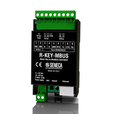 Seneca R-KEY-MBUS (HW rev. A0) 1-port M-BUS  ModBUS RTU/TCP-IP protocol Converter