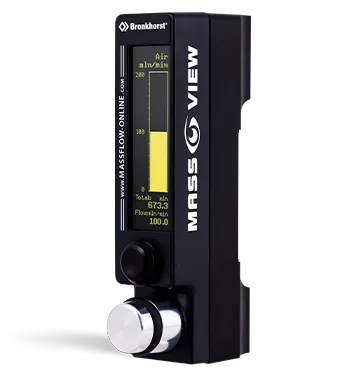Bronkhorst MASS-VIEW® MV-396-HE Helium Flow Regulator with integrated display