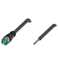 Pepperl+Fuchs V3-GM-BK5M-PVC-U Female cordset single-ended M8 straight A-coded, 3-pin, PVC cable black, UL approved