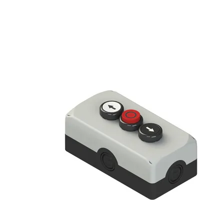 Pizzato ES AC33017 Complete unit with enclosure, 2 flush pushbuttons, 1 projecting pushbutton and contacts