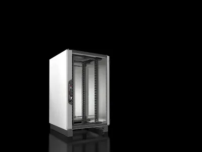 Rittal VX 5303.154 VX IT, 19" mounting angles, standard, front and rear, glazed door, WHD: 800 x 1300 x 800 mm, 24 U, pre-configured