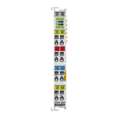 Beckhoff EL9222-6644 Overcurrent protection terminal, 24 V DC, 2-channel, 4 A/4 A