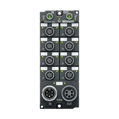 Beckhoff EP6228-3032 EtherCAT Box, 8-channel communication interface, IO-Link, master, Class B, M12