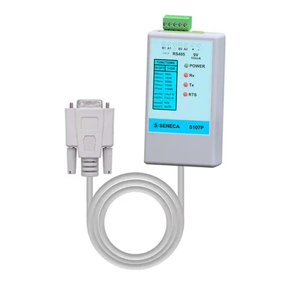 Seneca S107P RS232 - RS485/422 serial converter, portable version with Half / Full duplex communication
