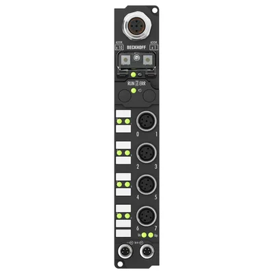 Beckhoff IP2042-Bxxx Fieldbus Box, 8-channel digital output, 24 V DC, 2 A (∑ 12 A), M12