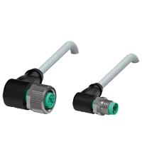 Pepperl+Fuchs V11-W-1,5M-PVC-V3-WM Cordset M12 socket angled to M8 plug angled A-coded, 3-pin, PVC cable grey