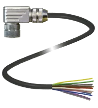 Pepperl+Fuchs 42312B-05M-12P-SCS Single-ended female cordset, M16, 12-pin, PVC cable, 12-wire