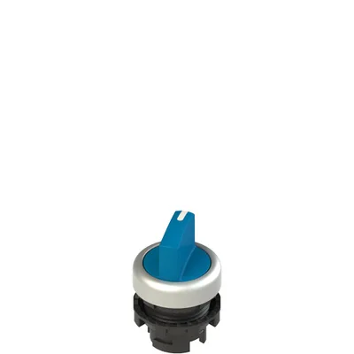 Pizzato E2 1SL12ECD69AB Illuminated short handle selector, 2 positions blue with marking