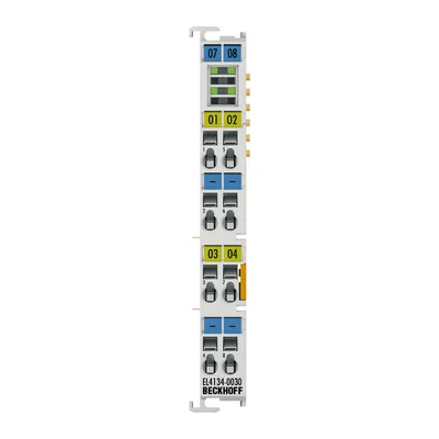 Beckhoff EL4134-0030 EtherCAT Terminal, 4-channel analog output, voltage, ±10 V, 16 bit, externally calibrated
