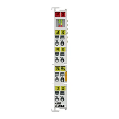 Beckhoff KL2535 Bus Terminal, 2-channel PWM output, 24 V DC, 1 A, current-controlled