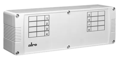 Alre VOORL-318.053 Terminal strip, H/C changeover via external contact, pump logic, max 8 room thermostats and 32 valve actuators, IP20
