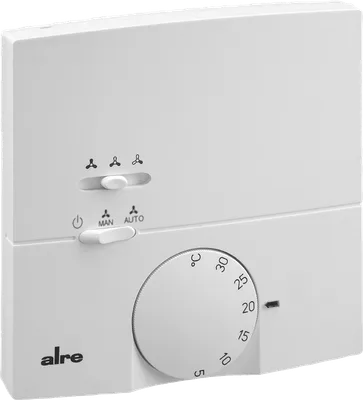 Alre KTRRB-117.169 Room thermostat, heating/cooling, surface-mounted, 230V AC, 3-stage fan output 0…10V or flexible 0…10V