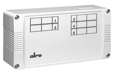 Alre VOORL-215.053 Terminal strip, H/C changeover via external contact, pump logic, max 5 room thermostats and 20 valve actuators, IP20