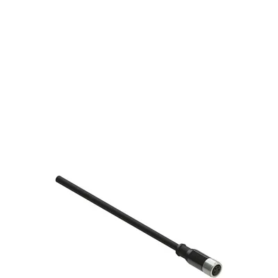 Pizzato VF CA4PD5K M8 female wired connector: straight, 4 poles, 5 m cable