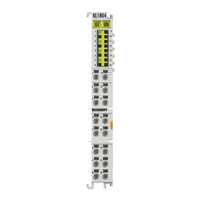 Beckhoff KL1804 Bus Terminal, 4-channel digital input, 24 V DC, 3 ms