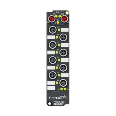 Beckhoff EPP2338-0001 EtherCAT P Box, 8-channel digital combi, 24 V DC, 10 µs, 05 A, M8