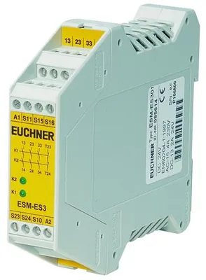 Euchner ESM-ES301P Contact expansion ESM-ES, 3 safety contacts, 1 auxiliary contact, cat 4