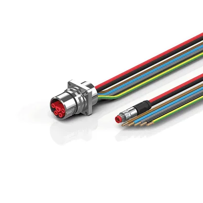 Beckhoff ZK7714-AS00-0xxx B23, ECP cable, PUR, 5 G 40 mm² + (1 x 4 x AWG22), drag chain suitable, key 2 (400 V AC)