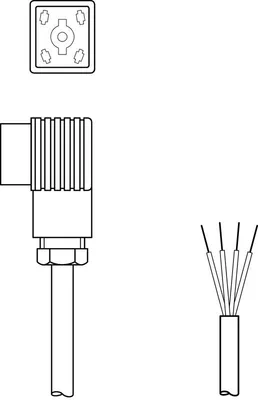 Leuze BK7 KB-092- 6000- 4 Bağlantı kablosu