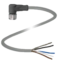 Pepperl+Fuchs V17-W-BK2M-PUR-U/ABG Female Cordet, M12, shielded