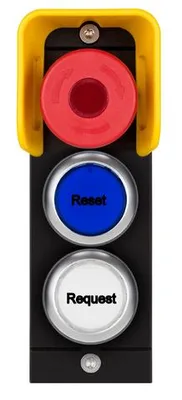 Euchner MSM-1-P-CS-BPP-F4-164333 Submodule MSM-1-P (illuminated emergency stop with protective collar, 2 illuminated pushbuttons)