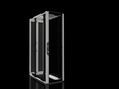 Rittal VX 5310.118 VX IT, 19" mounting angles, standard, front and rear, vented, WHD: 600 x 2000 x 1200 mm, 42 U