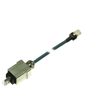 Pepperl+Fuchs ICZ-AIDA1-V45-5M-PUR-V45-G Connecting cable RJ-45 to RJ-45, PUR cable 4-pole, CAT5e