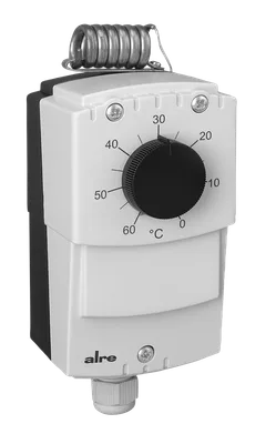 Alre JET-120 R Temperature controller, wall mounting, 0…60…°C, adjustable hysteresis 220K, external setting