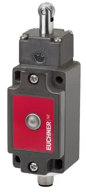 Euchner NZ2RS-2131L024GEC2300 Safety switch NZRS, roller plunger, steel roller ø 12 mm, plug connector SM8