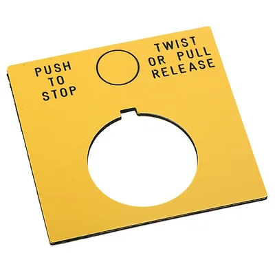 Allen Bradley 800T-X647Y 30mm 800T PUSH-TO-STOP/TWIST RELEASE Lgd