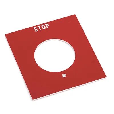 Allen Bradley 800H-Y50 800H PB STOP Standard Legend Plate