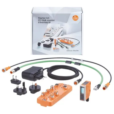 IFM Starter kit IO-Link Master EIP IO-Link master başlangıç paketi - EtherNet/IP