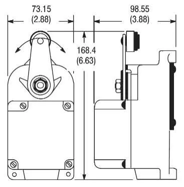 Allen Bradley 801-ASH26X General Purpose Limit Switch