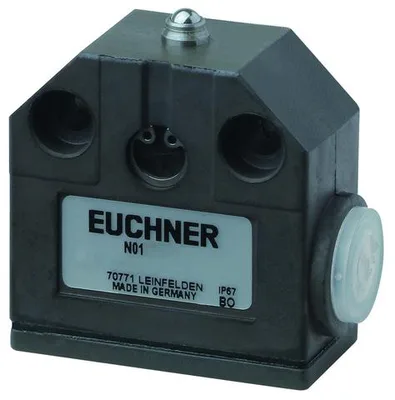 Euchner N01K593-M Precision single limit switch N01, ball plunger, for temperature up to 140°C
