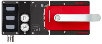 Euchner MGB2-IH-BR-U-S5-PY-R-169585 Complete set MGB2-I-BR (M23, 2 pushbuttons, door hinge on right)