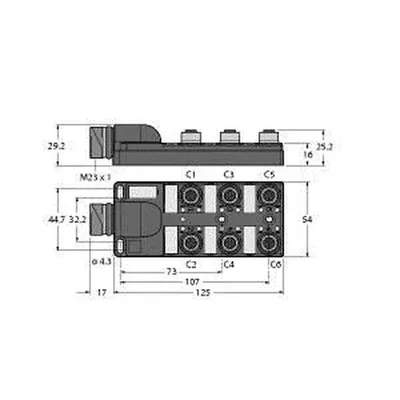 Turck TB-6M12-5P3-CS19H
